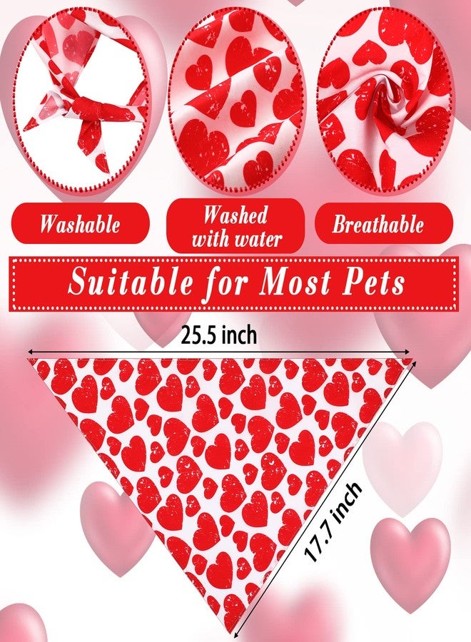 LEIFIDE Valentine's Day Dog Chew Toys Bandana Set 4 Pack Valentines Day Rose Dog Toy Squeaky Plush Toy Heart Shaped Dog Rope Toy Dog Cotton Pet Rope Toys for Small Medium Large Dogs Pet Supplies - Image 5